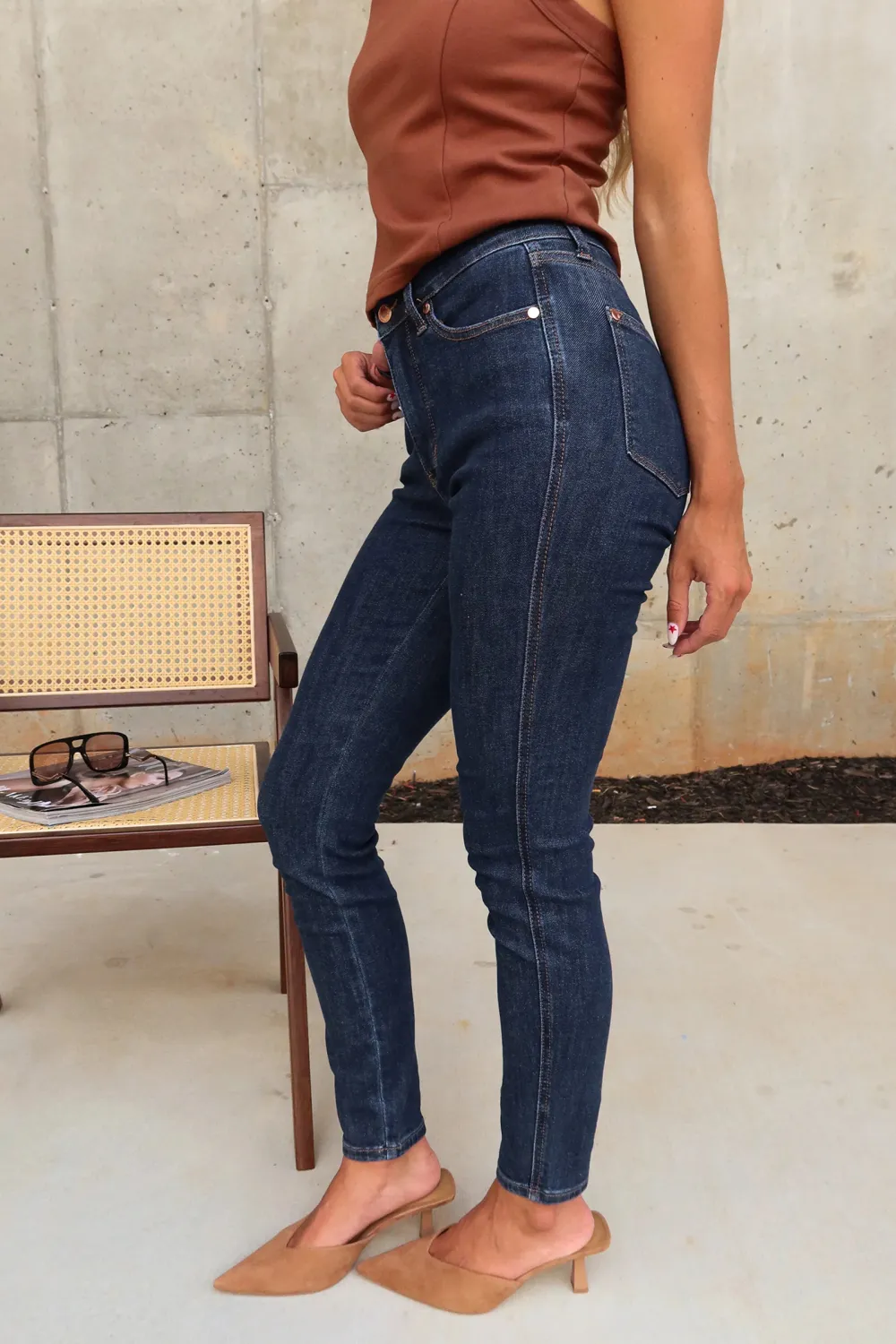 Casual Skinny Washed Jeans