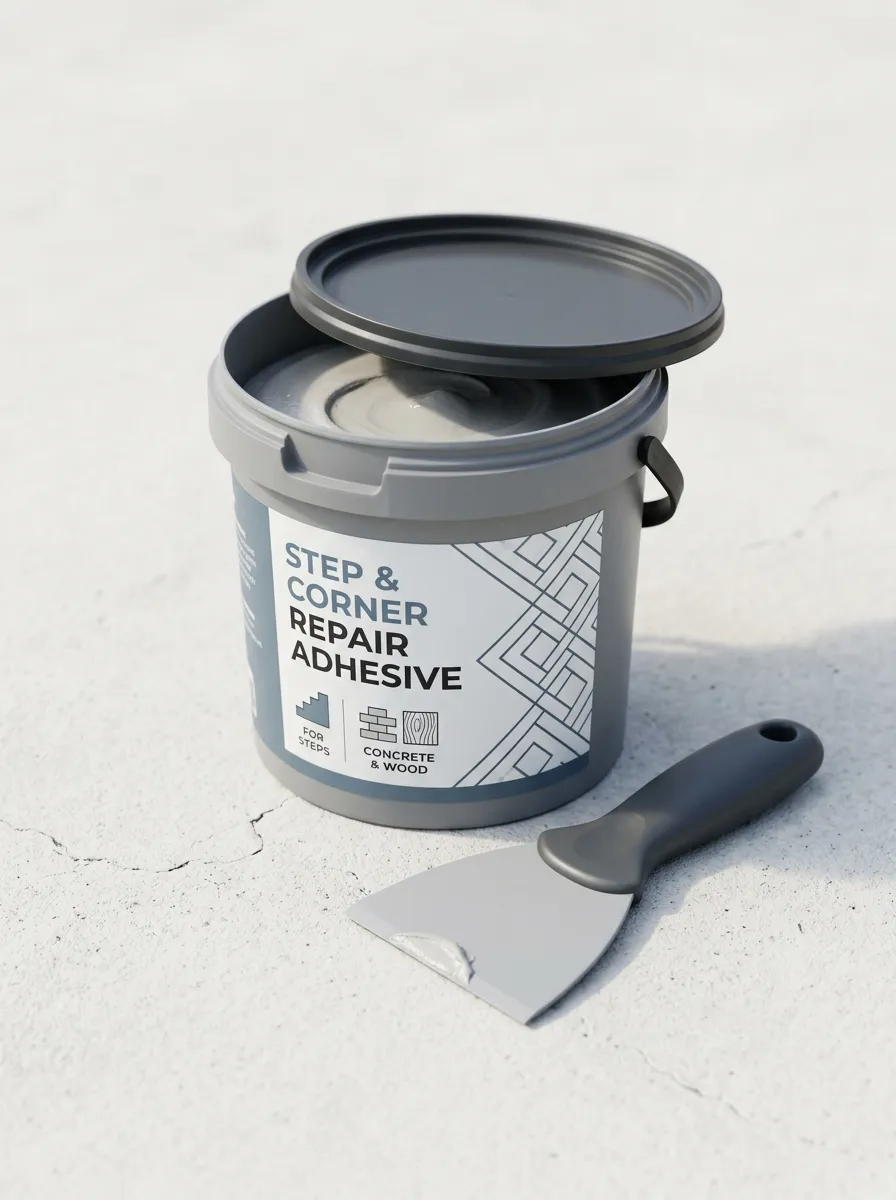 Practical Concrete Wood-Surface Step Repair Adhesive