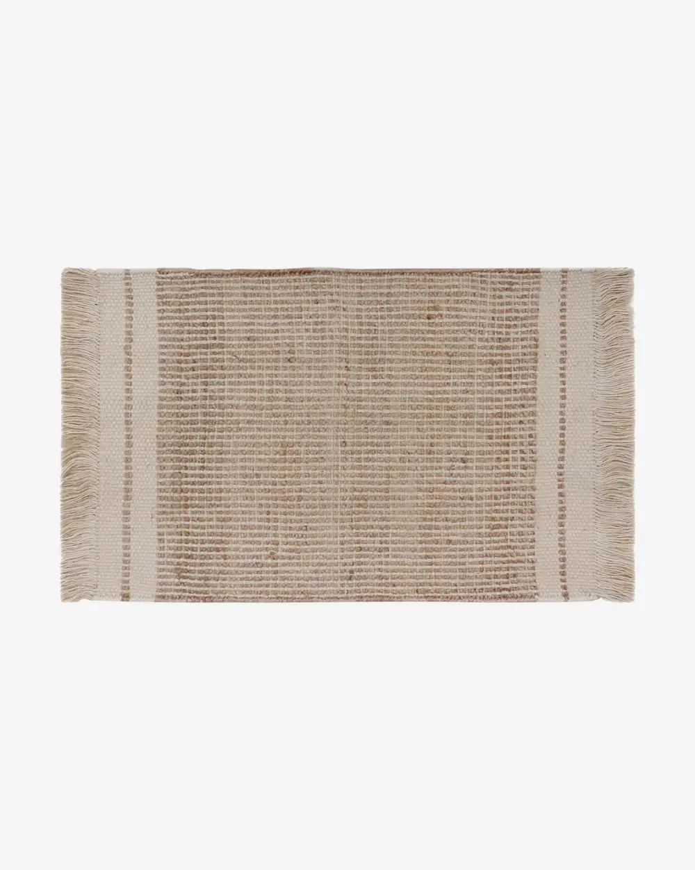 Fringed Handwoven Jute Area Rug