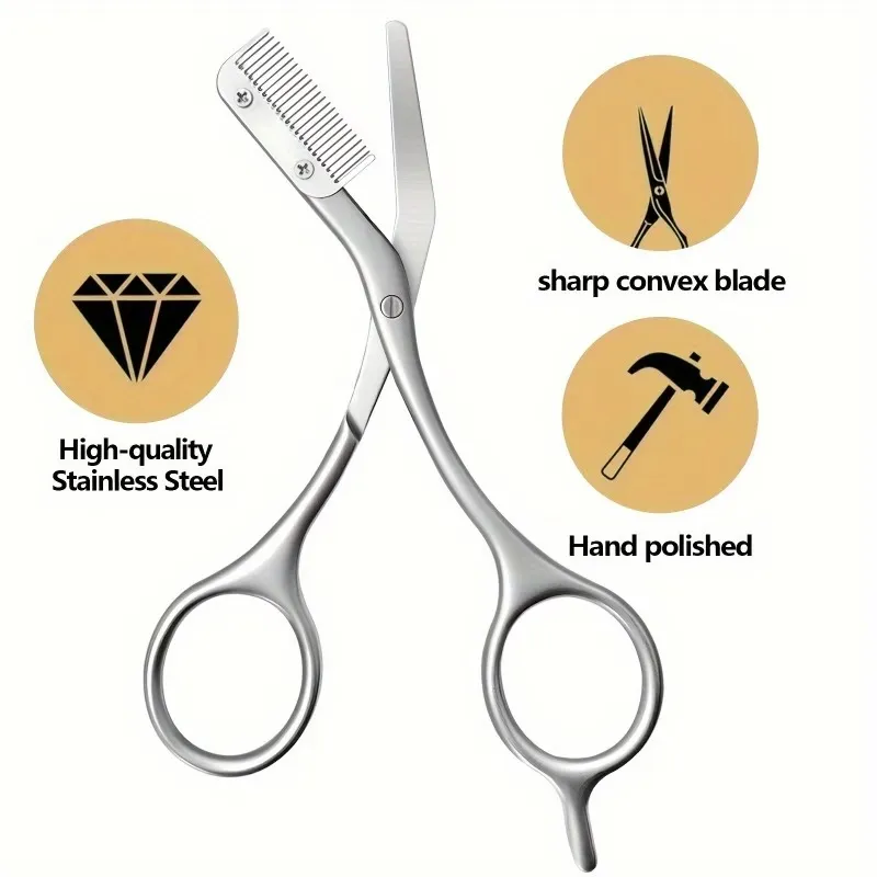 Eyebrow Scissors With Comb