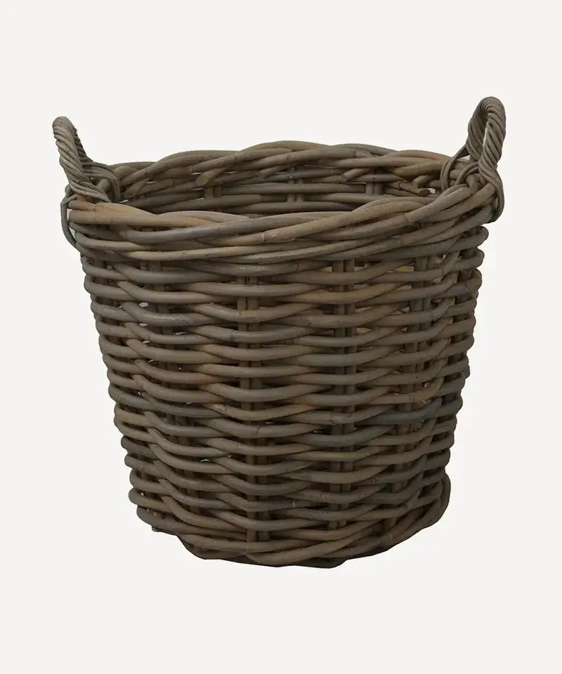Space-Saving Roomy Wooden Storage Basket