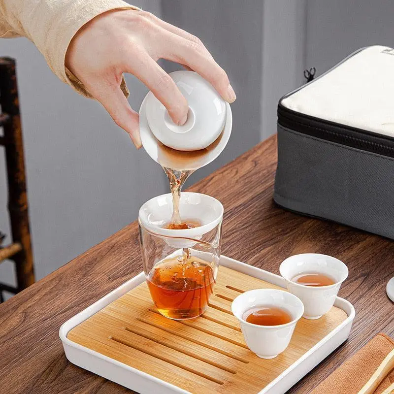 Portable Ceramic Tea Set