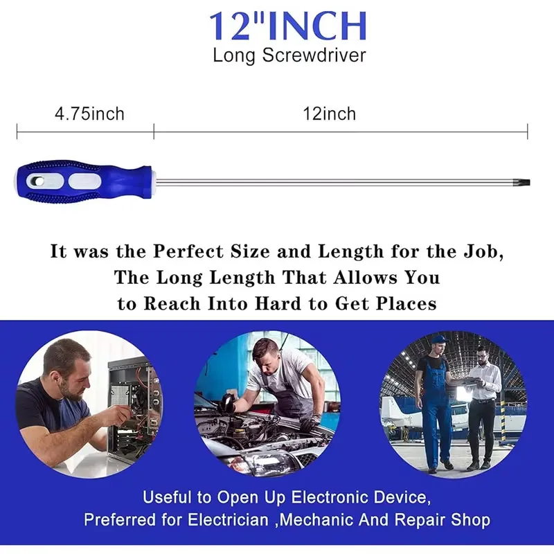 2 Piece Extra-Long Phillips Screwdriver