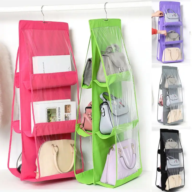 Visible Pocket Handbag Closet Organizer