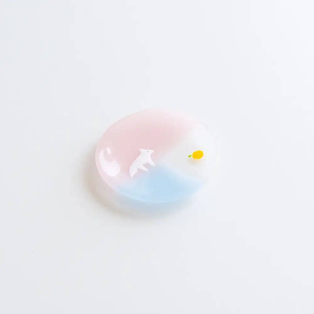 Glass Condiment Plate