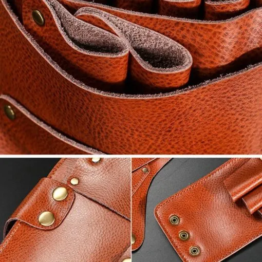 Structured Leather Barber Tool Holster