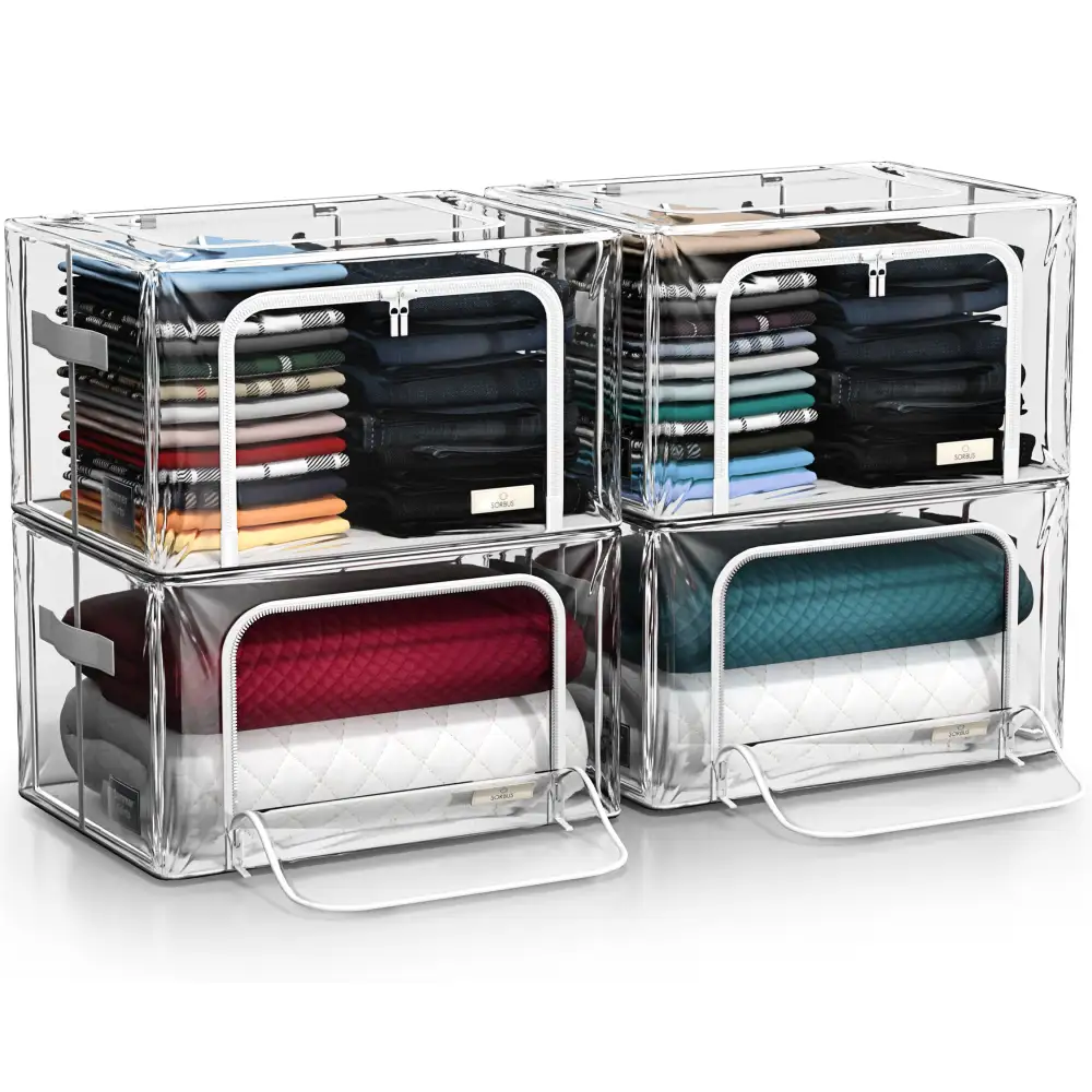 Storage Bins With Metal Frame