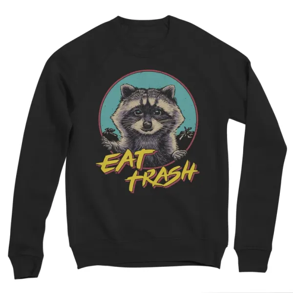 Retro Raccoon Graphic Sweatshirt