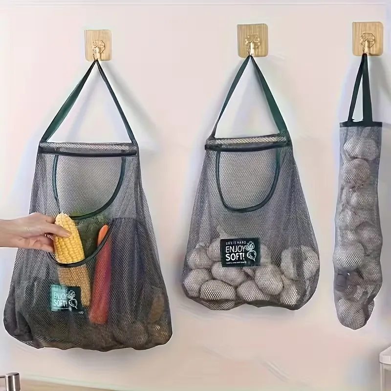 Wall-Mounted Mesh Produce Bag