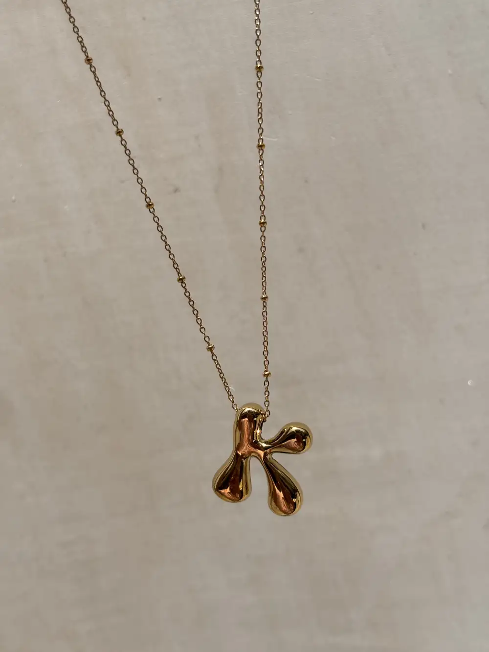Bubble Initial Necklace