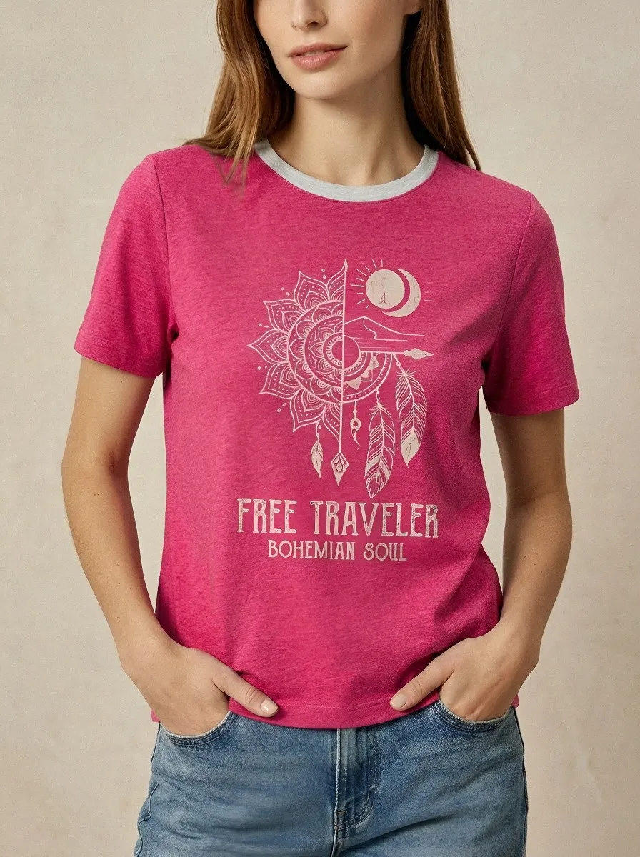 Bohemian Traveler Mandala T-Shirt