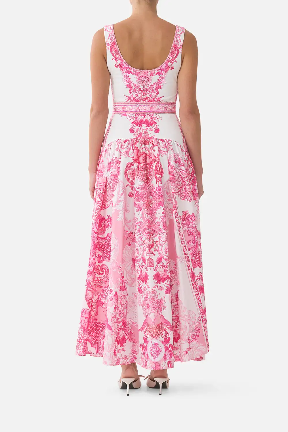 Jersey Tank Dress with Contrast Skirt