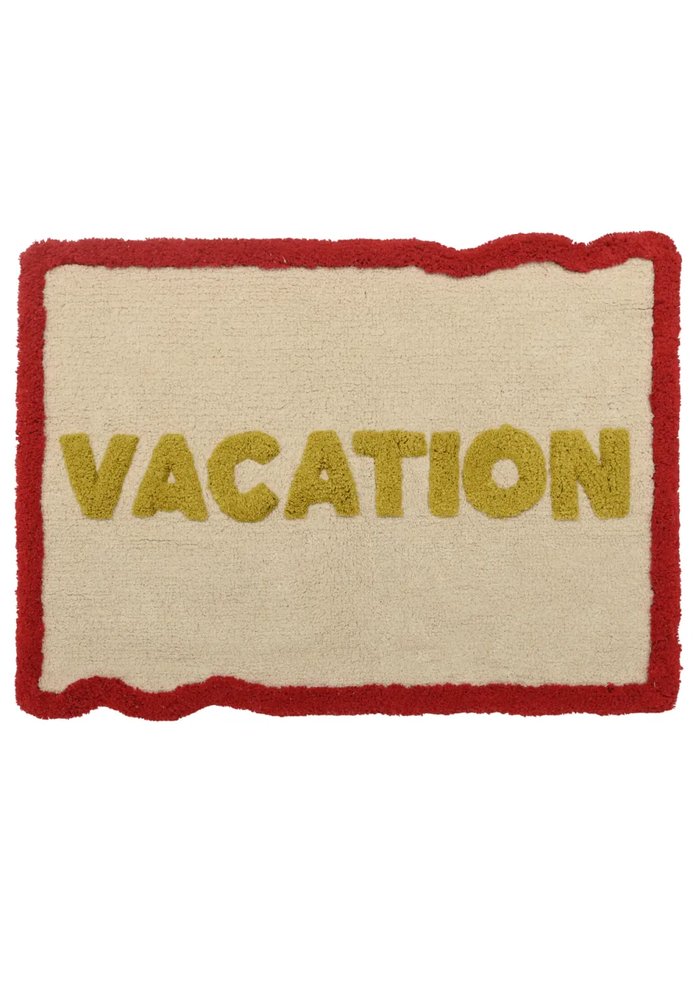 Bordered Cotton Bathroom Mat