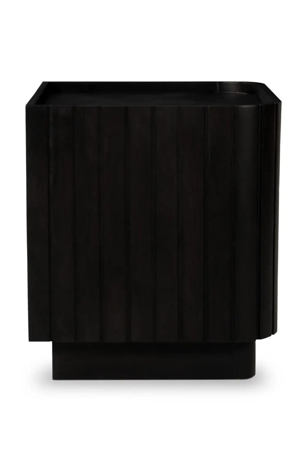 Textured Acacia Drawer Nightstand