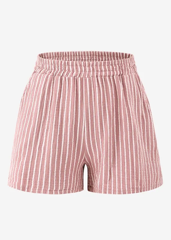 Pink Striped Clean Soft Shorts
