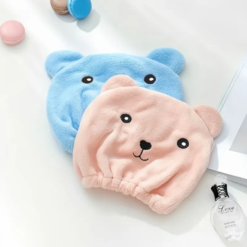 Cute Bear Dry Hair Cap