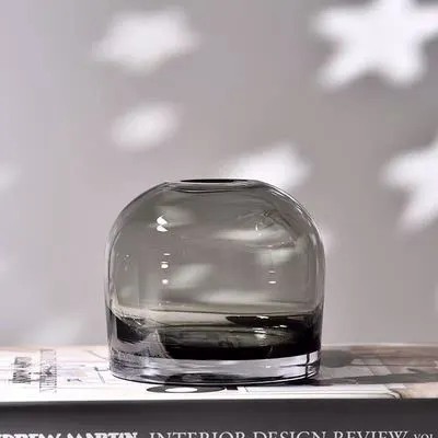 Glass Round Decorative Table Vase