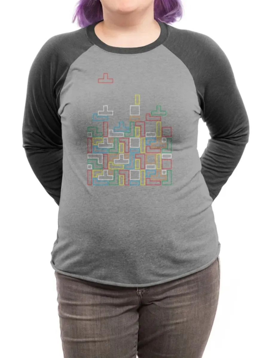 Colorful Tetris Block Print T-Shirt