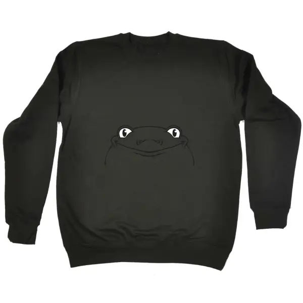 Frog Face Graphic Sweatshirt
