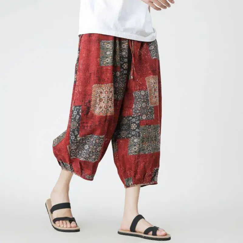 Patchwork Pocketed Pants