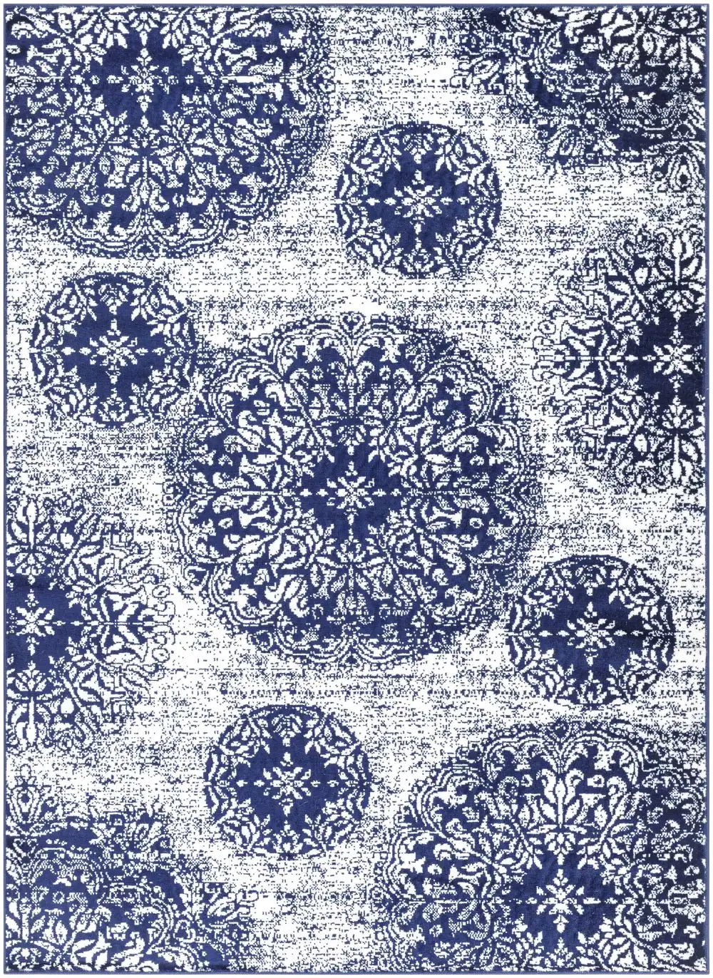 Understated Bohemian Polypropylene Area Rug