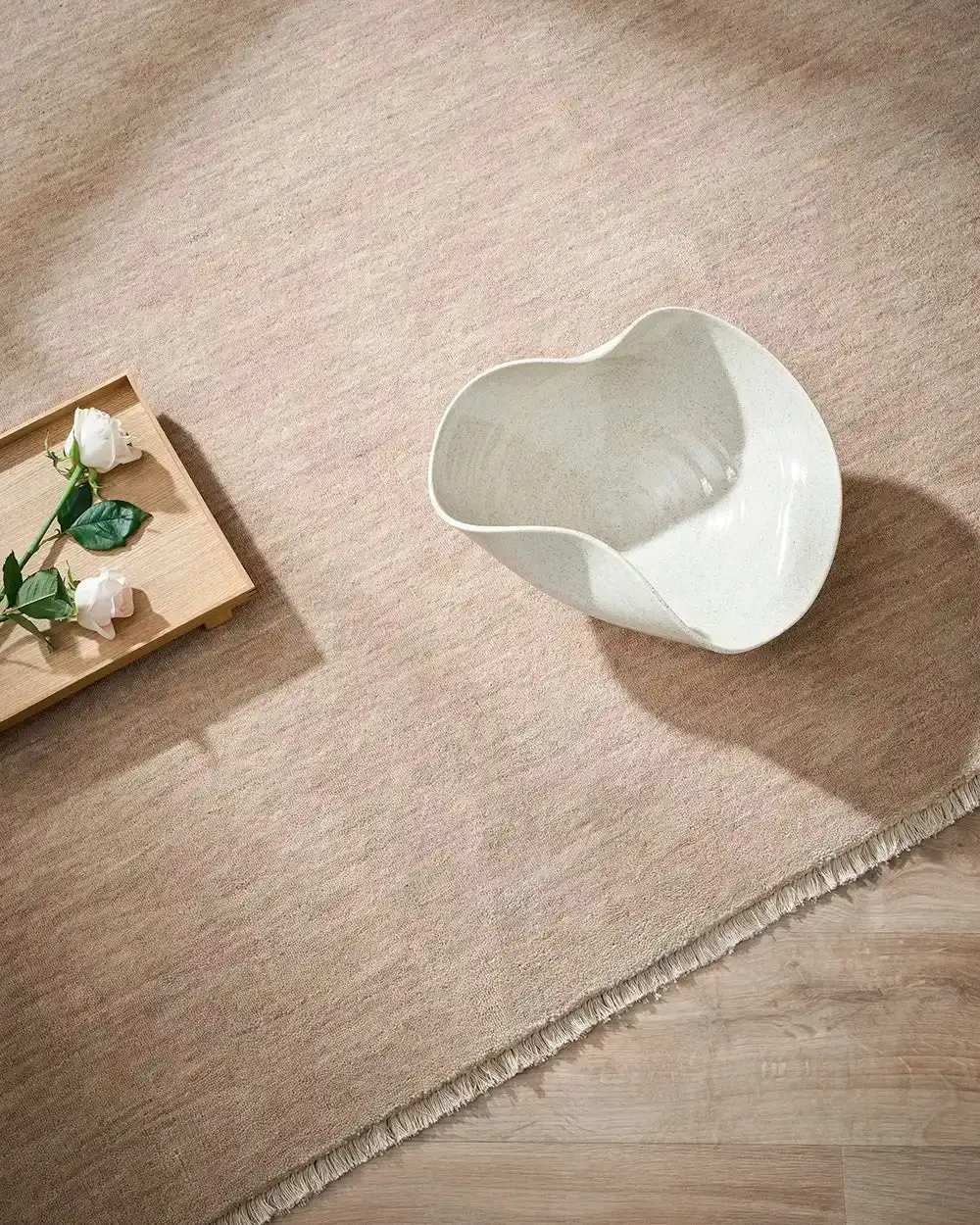 Wool Contemporary Minimalist Balanced Area Rug