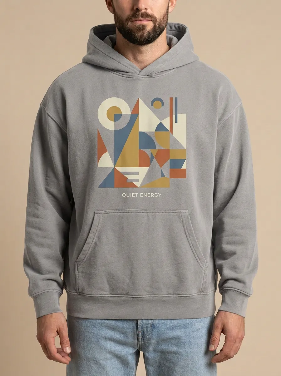 Abstract Geometric Art Quiet Energy Hoodie