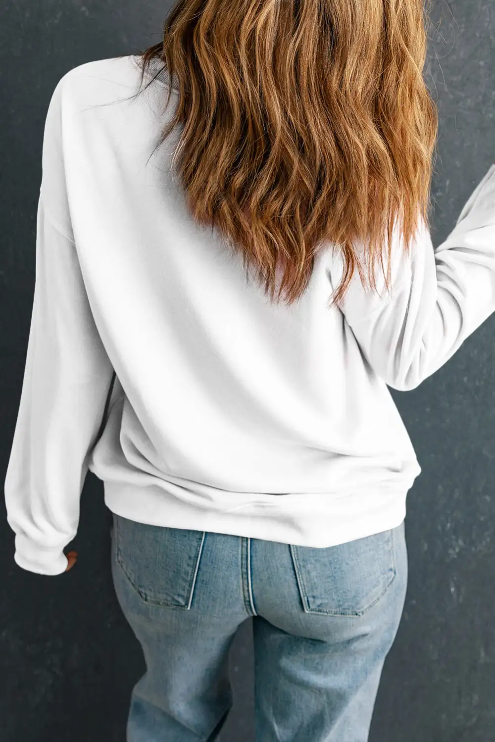 Round Neck Graphic Sweatshirt