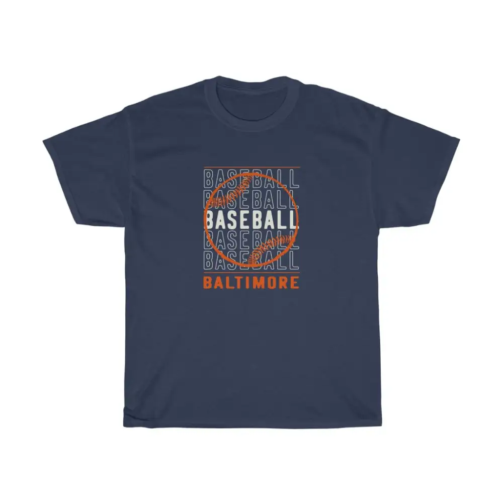 Baseball Baltimore with Baseball Graphic T-Shirt