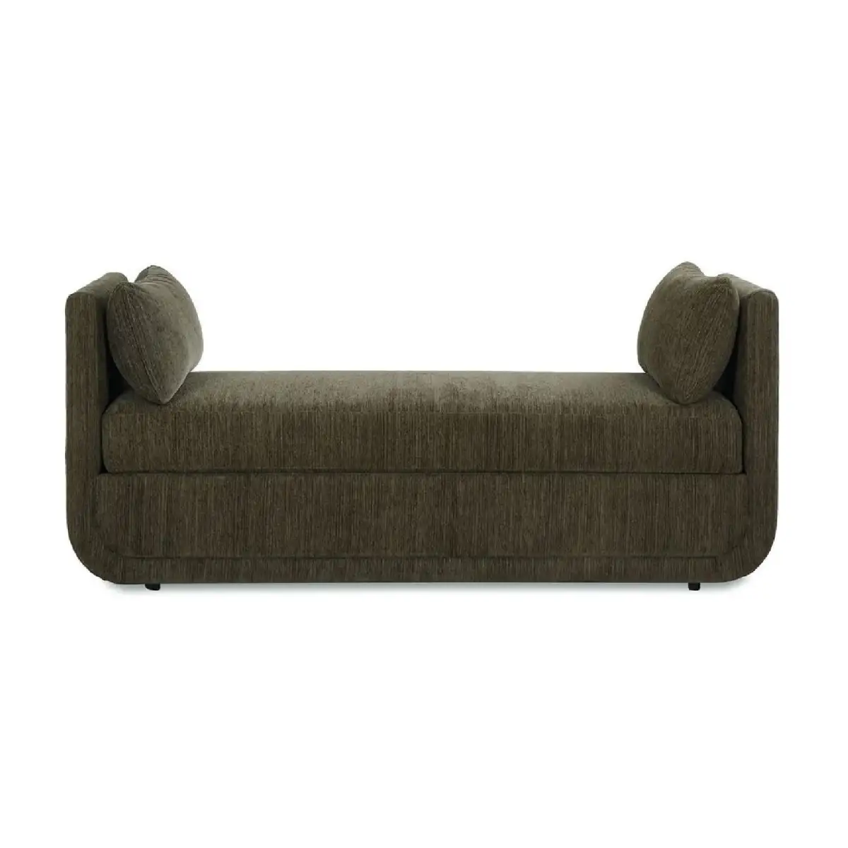 Oversized Chenille Accent Bench