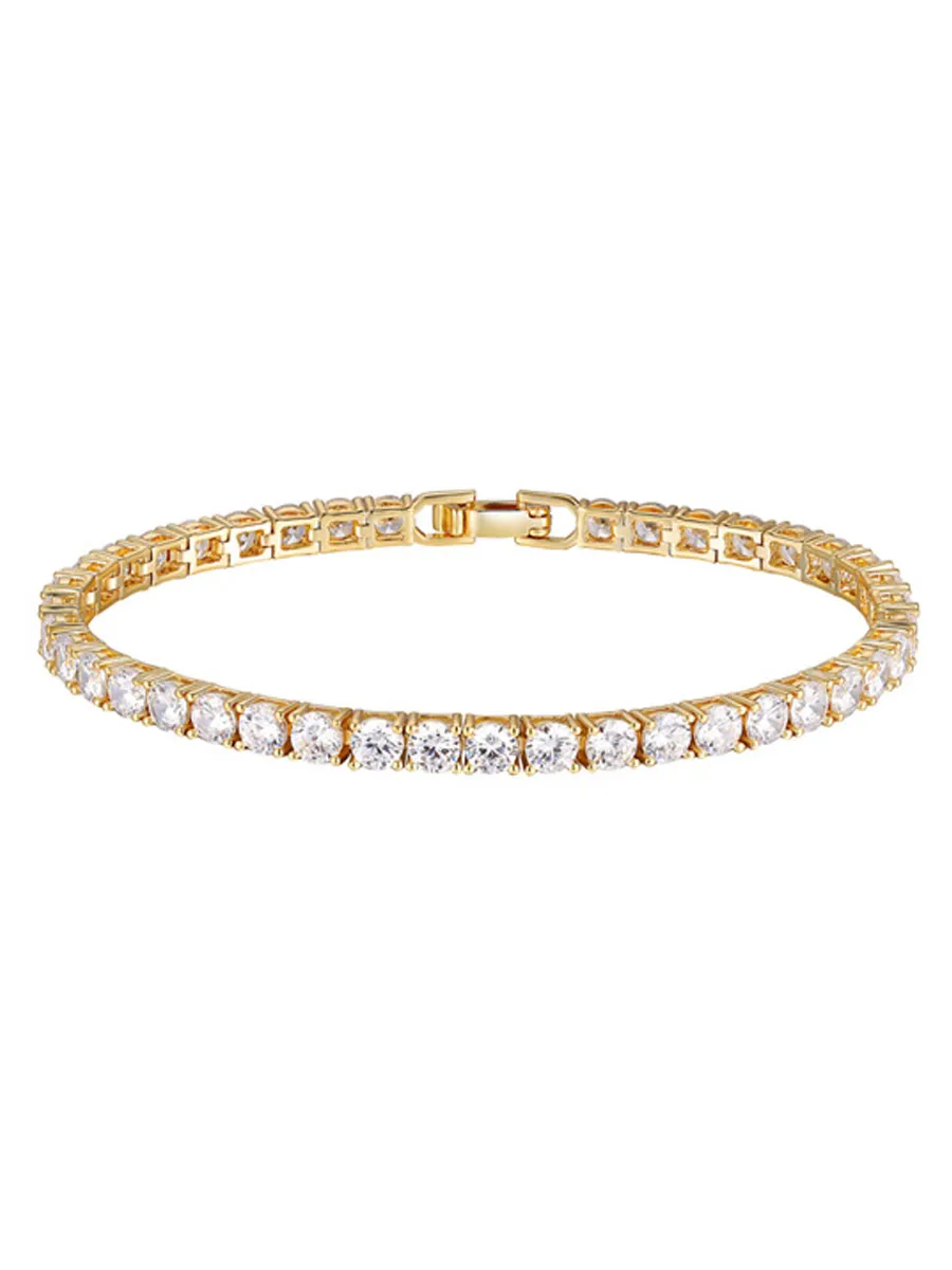 Fiona Rhinestone Buckle Tennis Bracelet