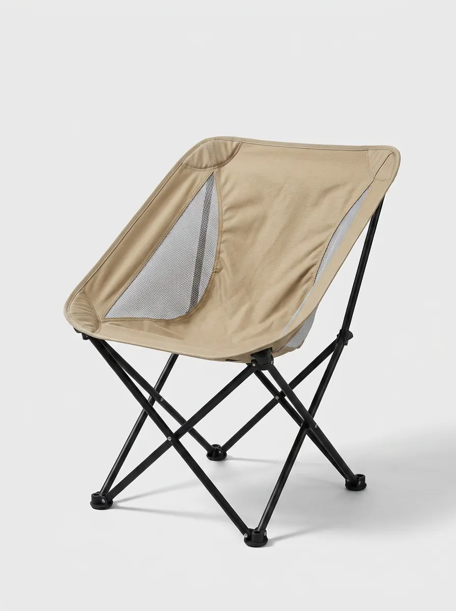 Mesh-Back Foldable Outdoor Chair