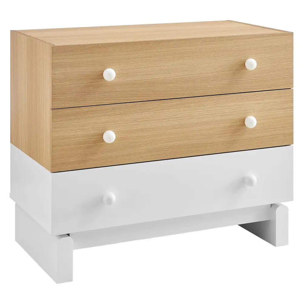 Three Drawer Color Block Dresser