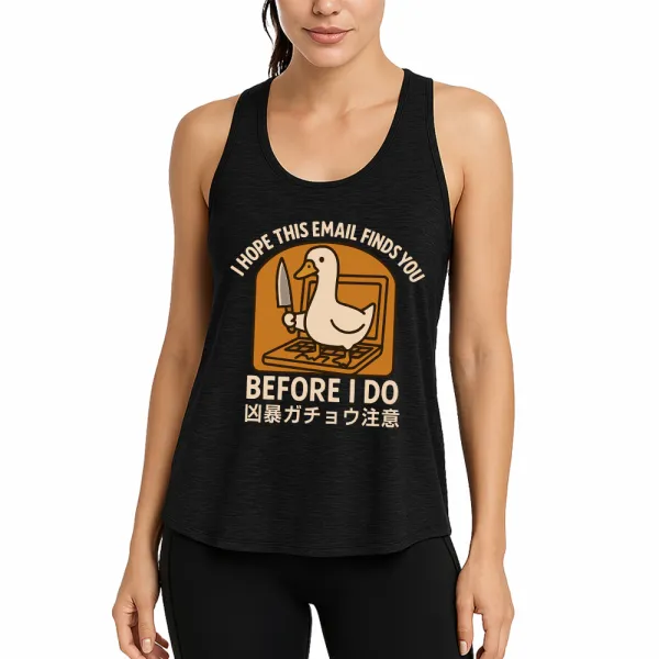 Goose With Knife Athletic Tank