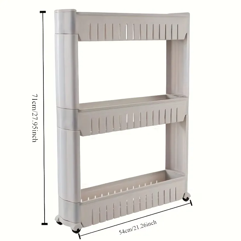 Narrow Rolling Storage Cart