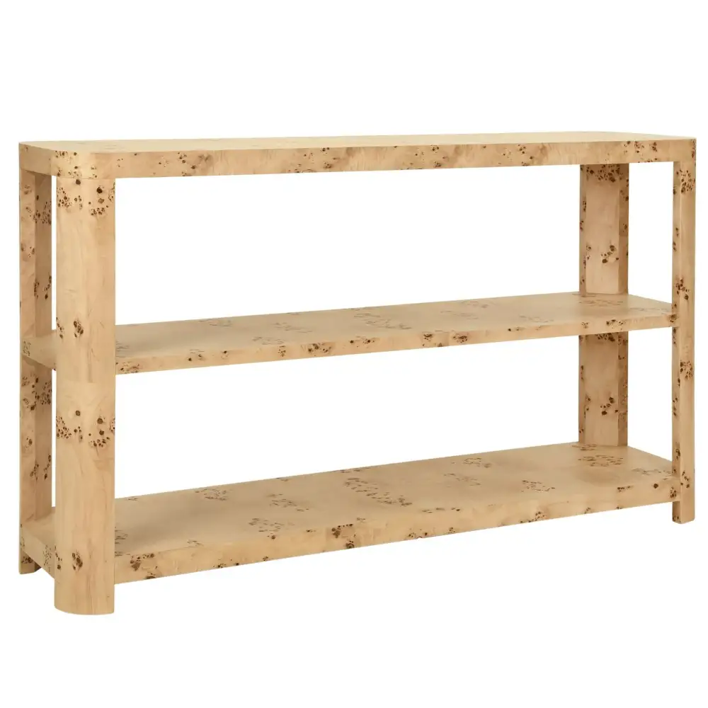 Textured Wood Console Cabinet