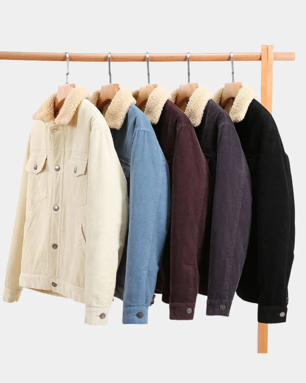 Corduroy Sherpa Collar Jacket