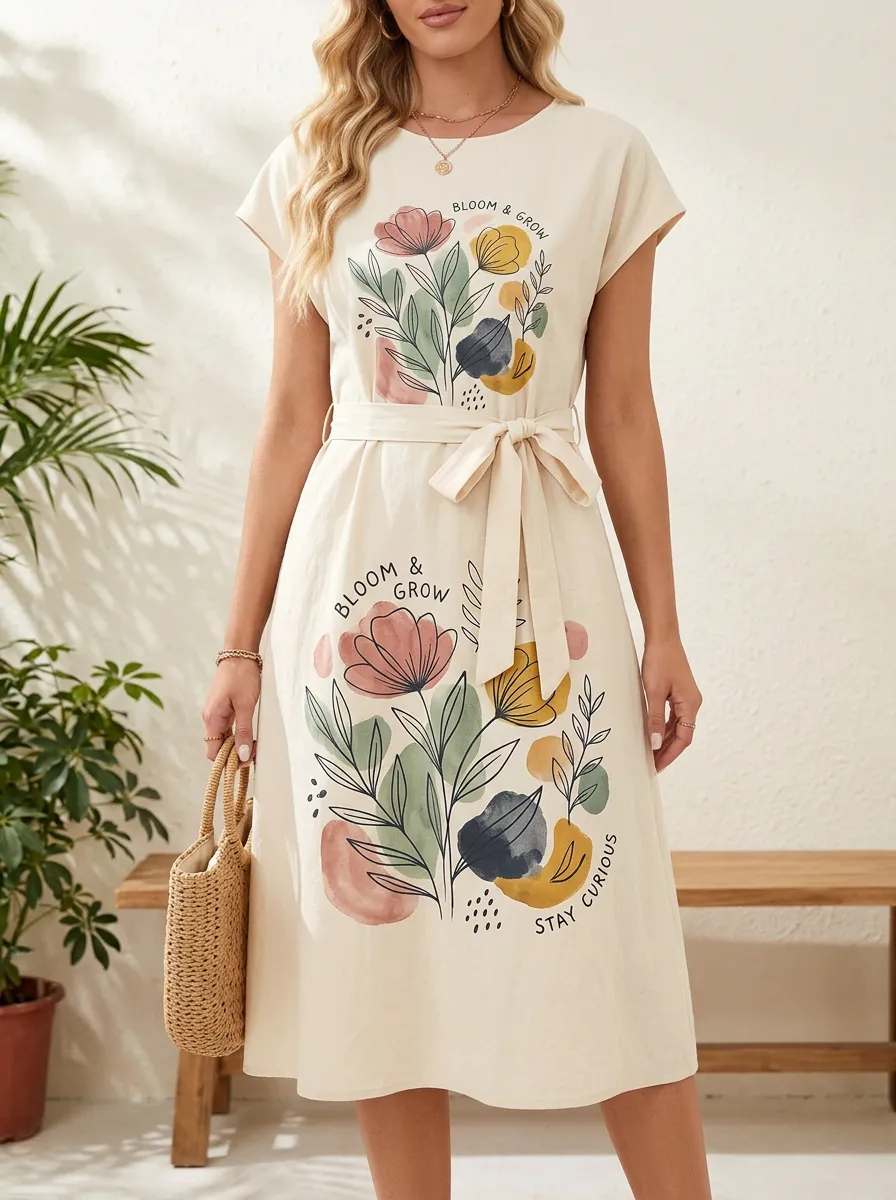 Floral Bloom And Grow Botanical Dress
