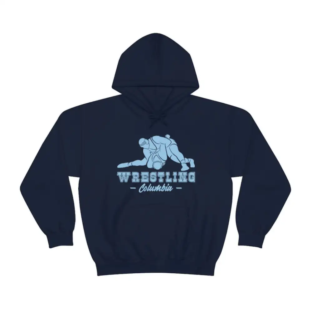 Statement Print Wrestling Graphic Pullover Hoodie