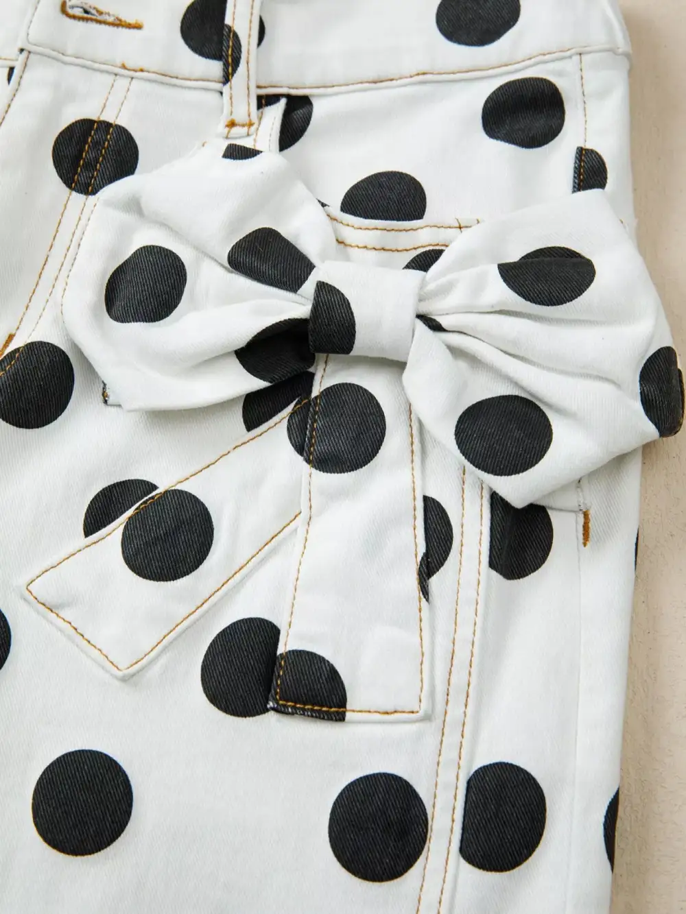 Polka Dot High Waist Jeans