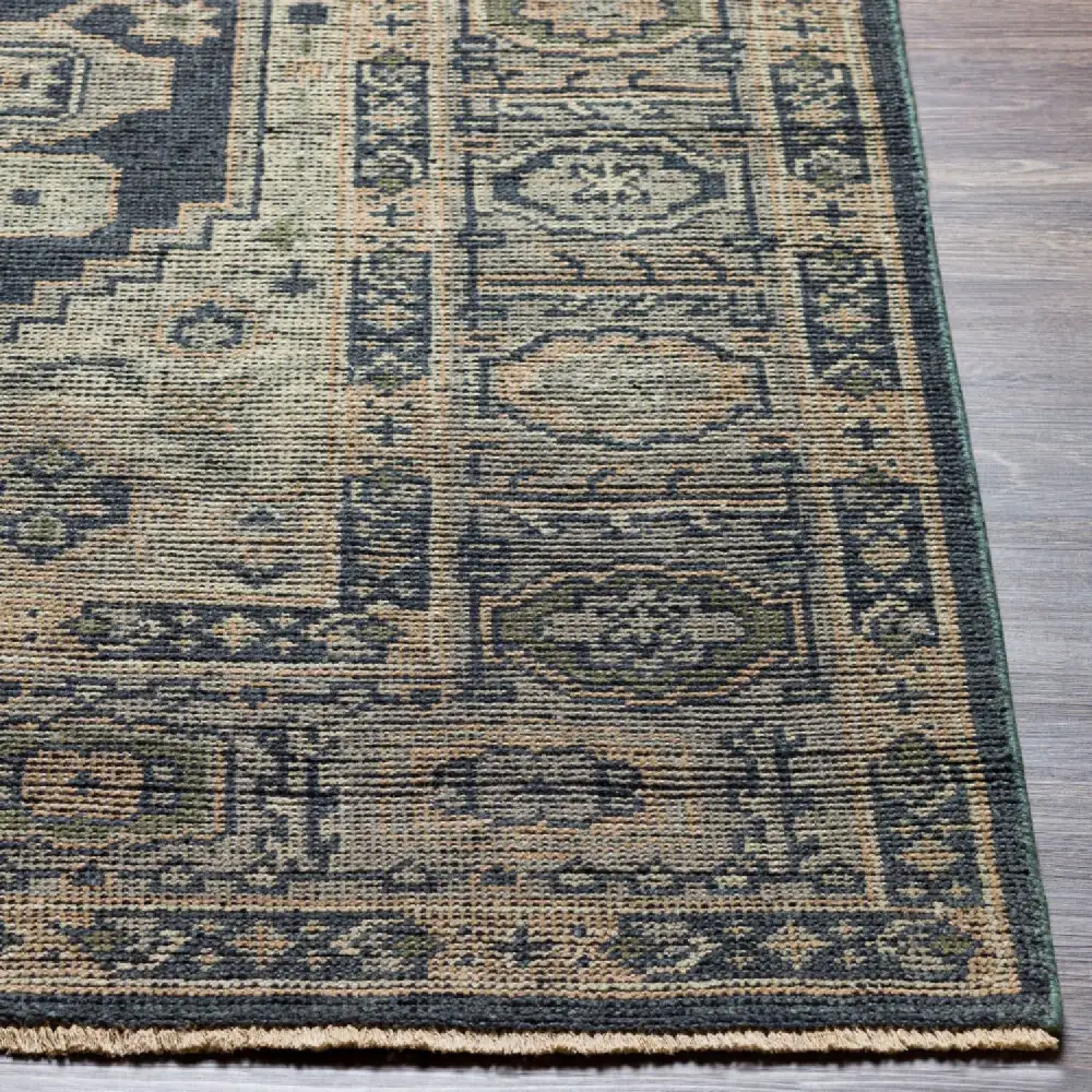 Fringed Wool Printed Carpet