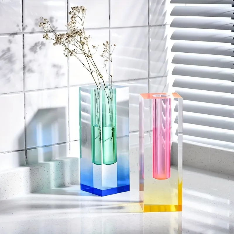 Gradient Block Bud Vase