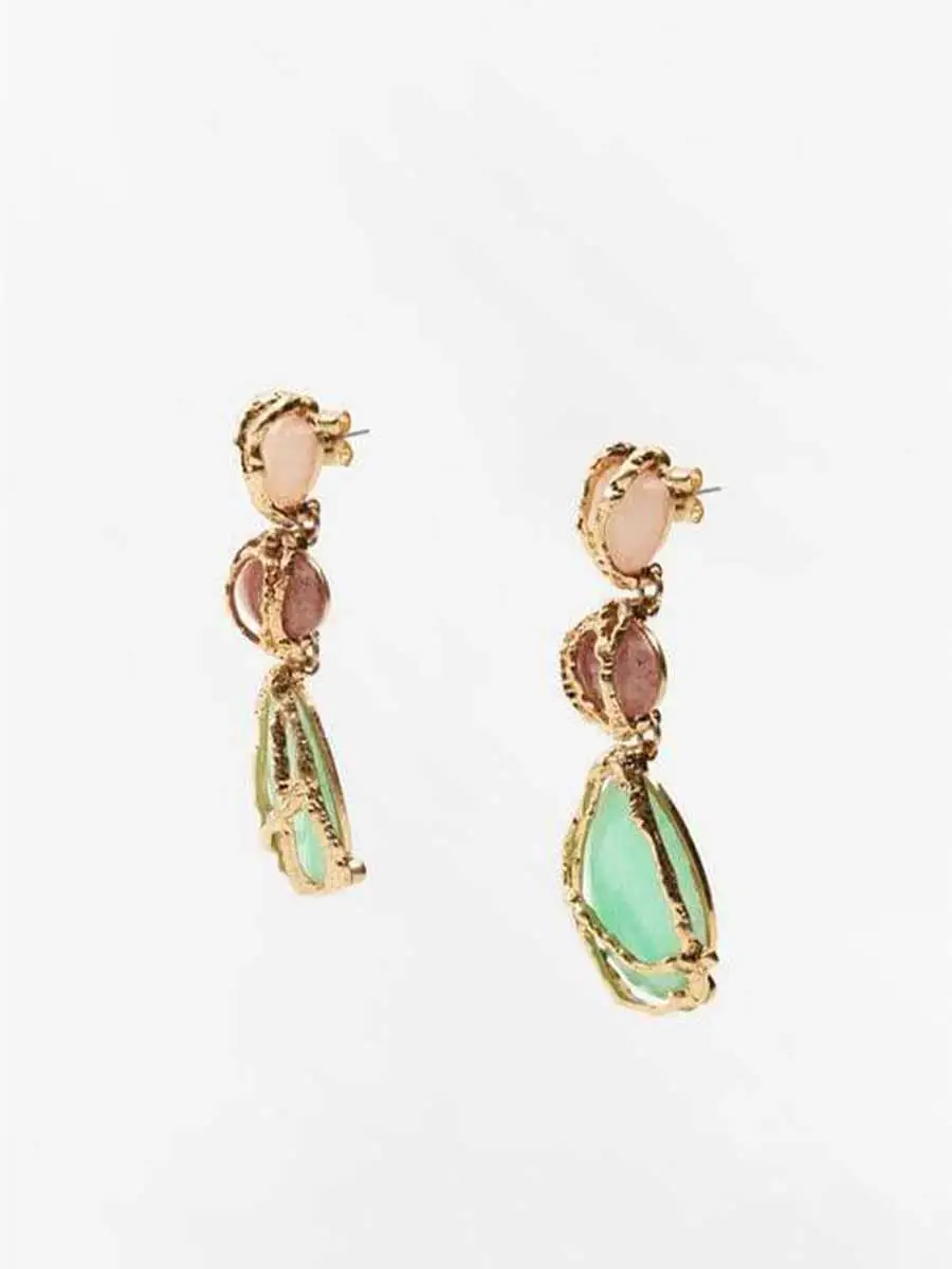 Antonella Multi Gem Dangle Earrings