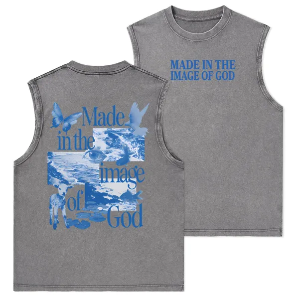 Made In The Image Of God Christian Washed Tank Top