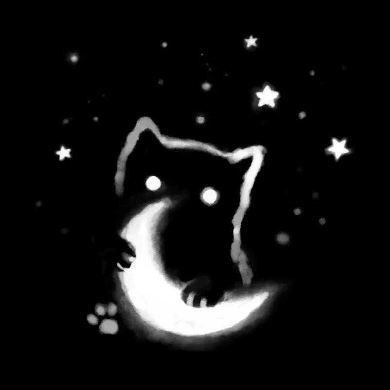 Whimsical Cat Moon Hoodie, Fantasy Fans' Pick