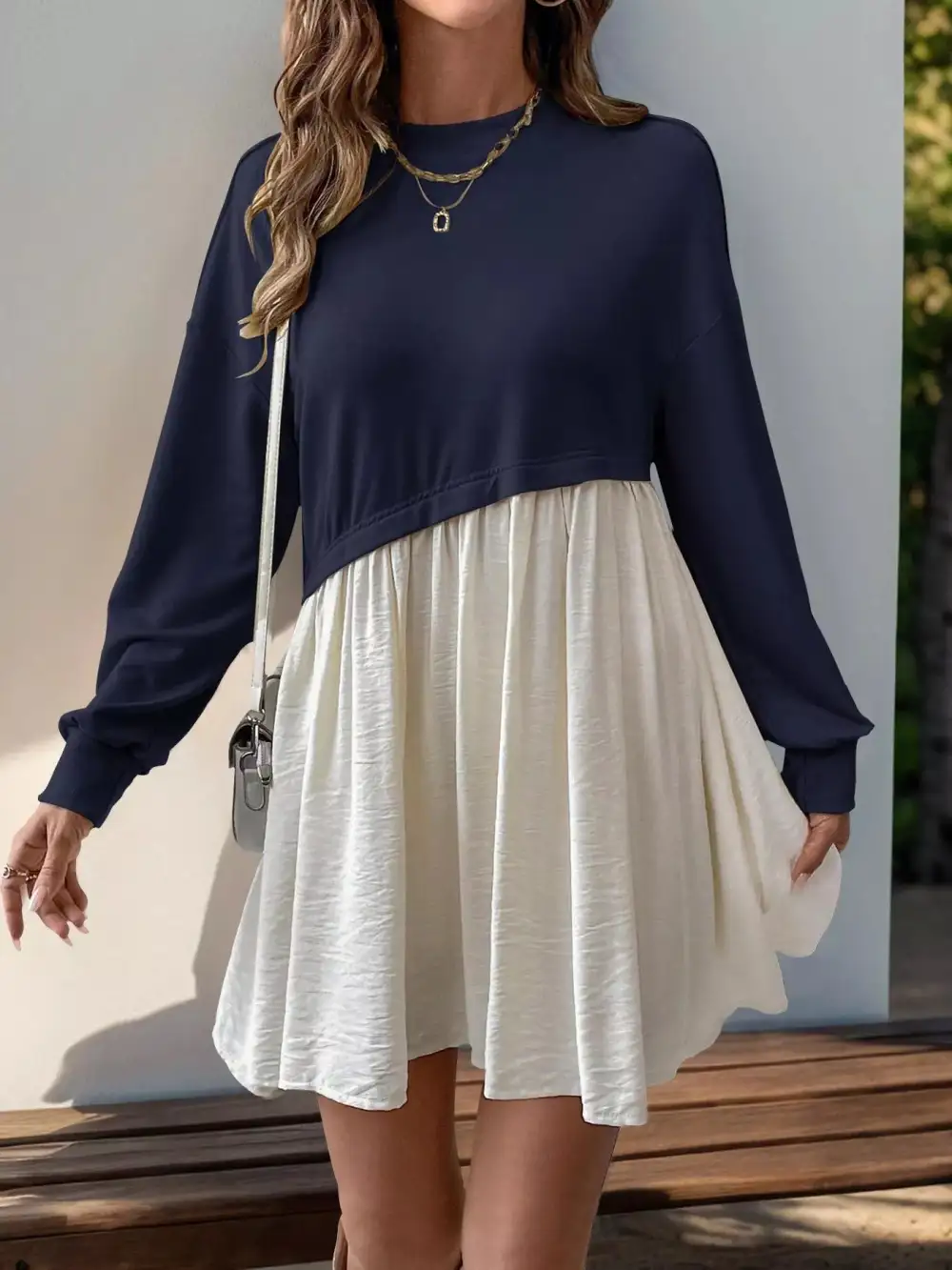 Classic Ruched Casual Dress