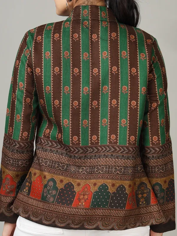 Fashionable Traditional Pattern Versatile Women's Jacket
