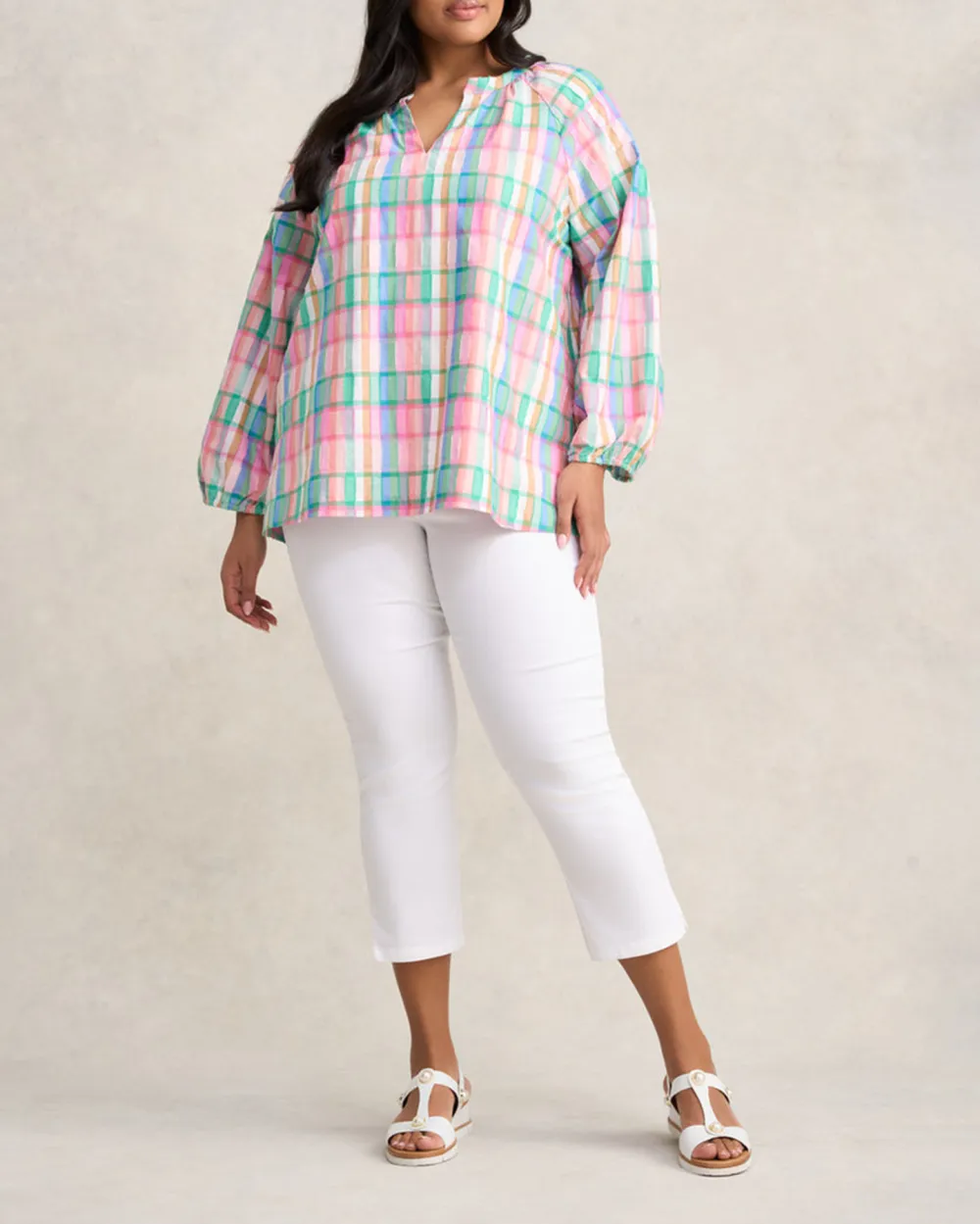 Cotton Check Top