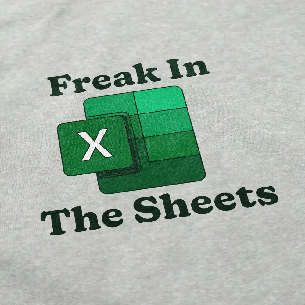 Funny Spreadsheet Print Casual Sweatshirt