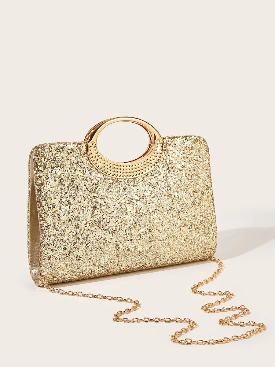 Luna Retro Large Round Ring Handbag